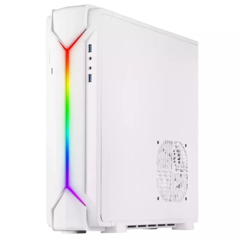 Κουτί PC Silverstone RVZ03-ARGB Desktop λευκό