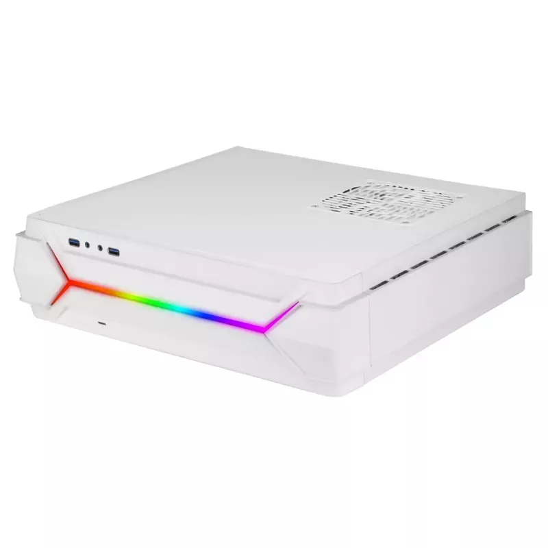 Κουτί PC Silverstone RVZ03-ARGB Desktop λευκό