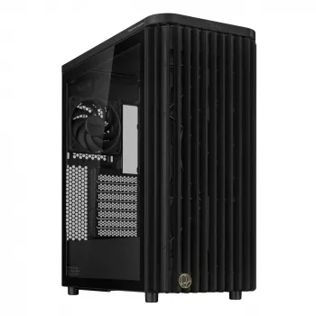 ASUS ProArt PA401 Wood Edition TG PWM 90DC00M0-B39000 κουτί υπολογιστή, Midi Tower, ATX, ψημένο γυαλί, 2x USB 3.2, μαύρο