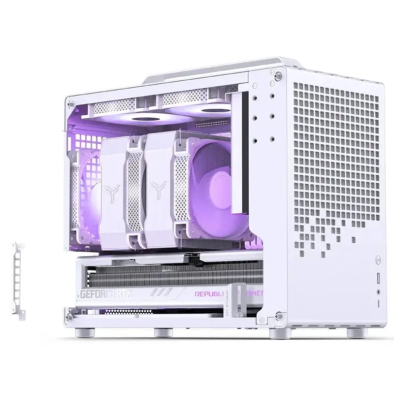 Κουτί υπολογιστή Jonsbo Jonsplus Z20 Mesh Mini Tower Micro-ATX Λευκό
