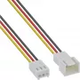 Επέκταση καλωδίου ανεμιστήρα InLine 3-Pin Molex βύσμα αρσενικό/υποδοχή θηλυκή, μήκος 0,30 m