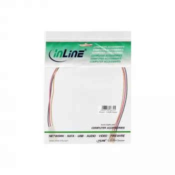 Επέκταση καλωδίου ανεμιστήρα InLine 3-Pin Molex βύσμα αρσενικό/υποδοχή θηλυκή, μήκος 0,30 m