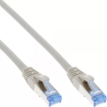 Καλώδιο δικτύου InLine S/FTP PiMF Cat.6A χωρίς αλογόνα 500MHz γκρι 1m