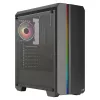 Aerocool GENESISV2BK κουτί PC ATX, μπροστινό πάνελ LED ARGB ανεμιστήρας ARGB 12 cm, μαύρο