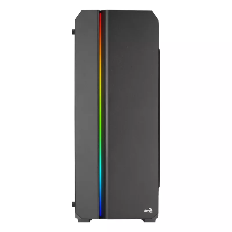 Aerocool GENESISV2BK κουτί PC ATX, μπροστινό πάνελ LED ARGB ανεμιστήρας ARGB 12 cm, μαύρο