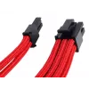 SilverStone SST-PP07-PCIR καλώδιο προέκτασης από PCIe 8 ακίδων σε PCIe 6+2 ακίδων, 0,25 m, κόκκινο