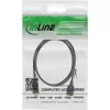 InLine Καλώδιο επέκτασης USB 2.0 Type-A αρσενικό / θηλυκή, επιχρυσωμένο, μαύρο, 0,5 m