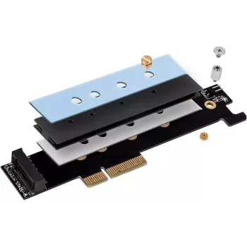 SilverStone SST-ECM26-V2 προσαρμογέας διεπαφής από M.2 (M-Key) σε PCIe 4.0 x4