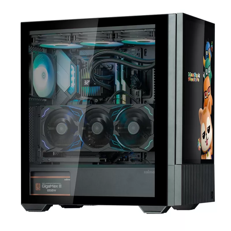 Κουτί PC Zalman Z10 DS Midi Tower Μαύρο