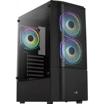 Κουτί PC Aerocool Quantum Mesh Midi Tower Μαύρο