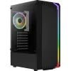 Aerocool Bionic V2 (PGS Bionic-G-BK-v2) κουτί υπολογιστή Midi Tower, ATX, RGB, ψημένο γυαλί, μαύρο
