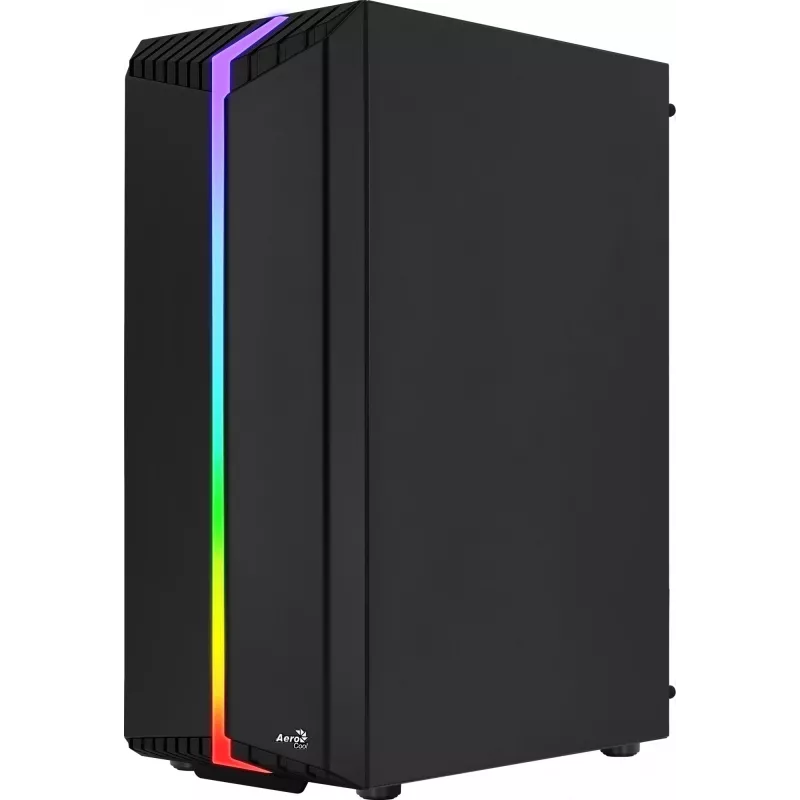 Aerocool Bionic V2 (PGS Bionic-G-BK-v2) κουτί υπολογιστή Midi Tower, ATX, RGB, ψημένο γυαλί, μαύρο