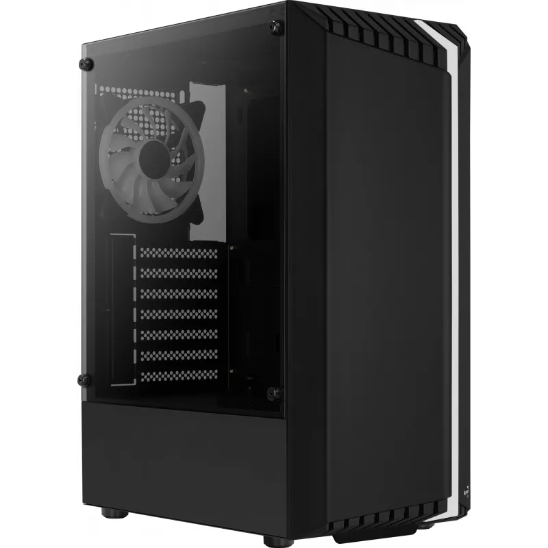 Aerocool Bionic V2 (PGS Bionic-G-BK-v2) κουτί υπολογιστή Midi Tower, ATX, RGB, ψημένο γυαλί, μαύρο
