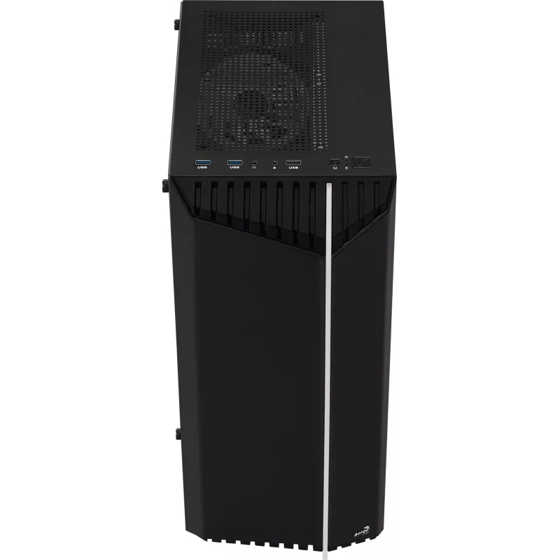 Aerocool Bionic V2 (PGS Bionic-G-BK-v2) κουτί υπολογιστή Midi Tower, ATX, RGB, ψημένο γυαλί, μαύρο