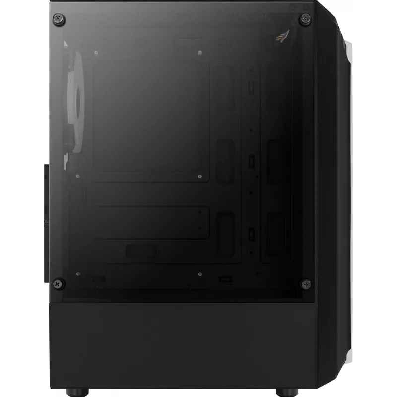 Aerocool Bionic V2 (PGS Bionic-G-BK-v2) κουτί υπολογιστή Midi Tower, ATX, RGB, ψημένο γυαλί, μαύρο