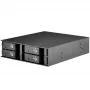 Συστοιχία δίσκων Silverstone FS204 Μαύρο