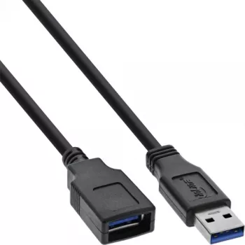 Καλώδιο USB 3.2 Gen.1 Type-A αρσενικό / Type-B θηλυκή InLine 35630 3m μαύρο