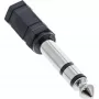 Προσαρμογέας ήχου InLine 6,3 mm αρσενικό / 3,5 mm θηλυκό στερεοφωνικός, υποδοχή jack 3,5 mm, 3,5 mm θηλυκό, μαύρο