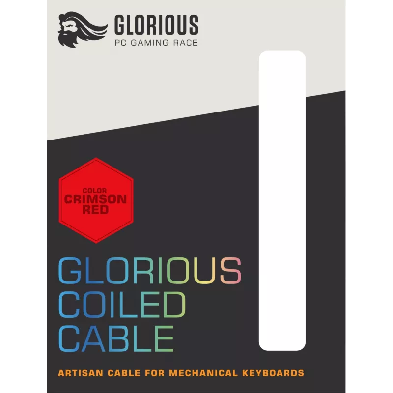Glorious Gaming Coiled κόκκινο 1,37 m