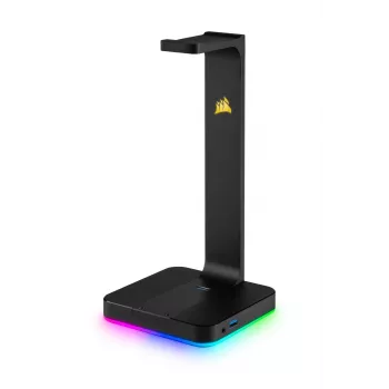 Βάση ακουστικών CORSAIR ST100 RGB Premium — με βάση 7.1 Surround — προσαρμοζόμενος φωτισμός RGB