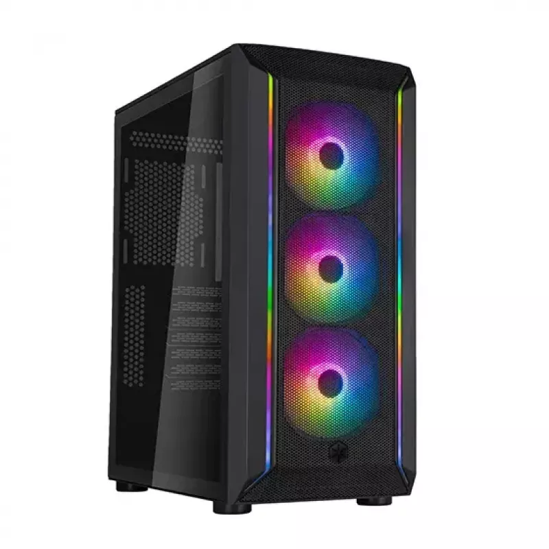 Silverstone FARA 511Z Midi Tower Κουτί PC Μαύρο