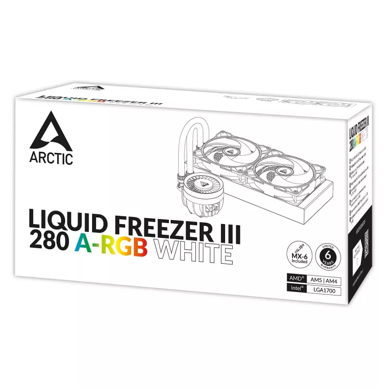 ARCTIC Liquid Freezer III 280 A-RGB - Πολυσυμβατή All-in-One Υδρόψυξη CPU με A-RGB