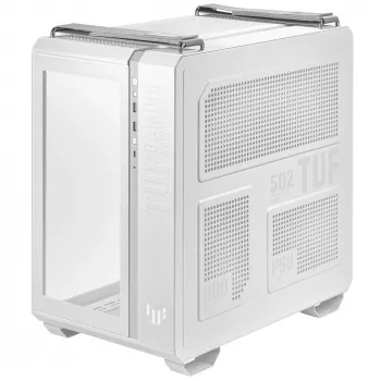 ASUS TUF Gaming GT502 PLUS TG Midi Tower θήκη υπολογιστή, ATX, ψημένο γυαλί, ARGB, USB-C, λευκή