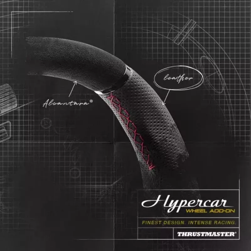Thrustmaster Hypercar Wheel Add-On μαύρο, ασημί τιμόνι PC, PlayStation 4, PlayStation 5, Xbox, Xbox One