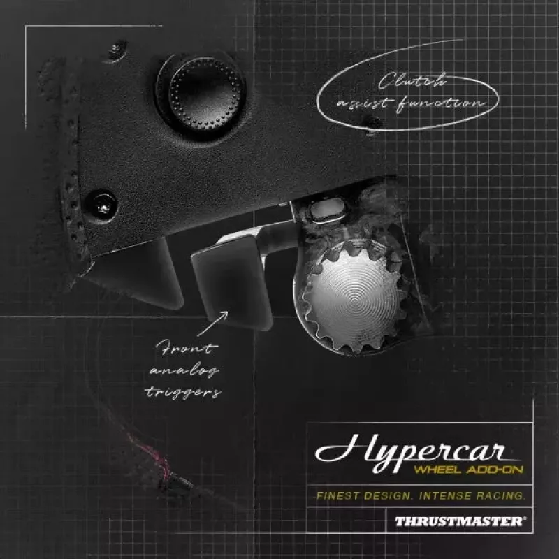 Thrustmaster Hypercar Wheel Add-On μαύρο, ασημί τιμόνι PC, PlayStation 4, PlayStation 5, Xbox, Xbox One