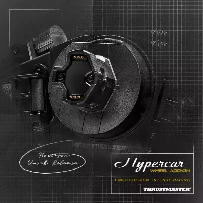 Thrustmaster Hypercar Wheel Add-On μαύρο, ασημί τιμόνι PC, PlayStation 4, PlayStation 5, Xbox, Xbox One