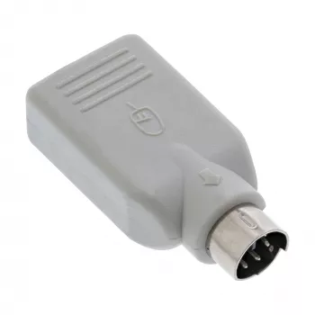InLine αντάπτορας USB USB A θηλυκό / PS/2 αρσενικό, PS/2 αρσενικό, USB A, μπεζ