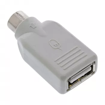InLine αντάπτορας USB USB A θηλυκό / PS/2 αρσενικό, PS/2 αρσενικό, USB A, μπεζ