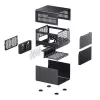 Κουτί υπολογιστή Jonsbo N3 Mini Tower Μαύρο