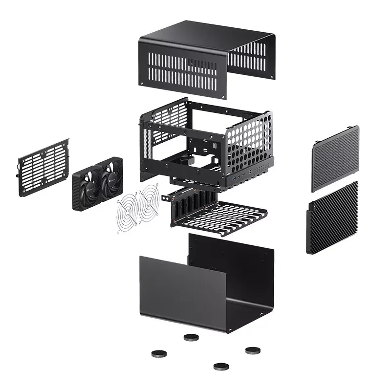 Κουτί υπολογιστή Jonsbo N3 Mini Tower Μαύρο