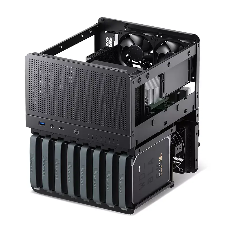 Κουτί υπολογιστή Jonsbo N3 Mini Tower Μαύρο