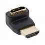 InLine αντάπτορας HDMI, βύσμα αρσενικό/υποδοχή θηλυκή, στραμμένος προς τα πάνω, επιχρυσωμένες επαφές, 4K2K