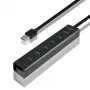 Axagon HUE-SA7BP 7x USB 3.0 ALU LADEHUB μαύρο με τροφοδοτικό