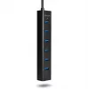 Axagon HUE-SA7BP 7x USB 3.0 ALU LADEHUB μαύρο με τροφοδοτικό