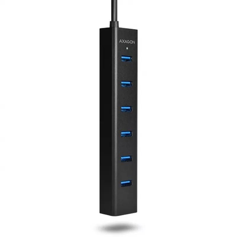 Axagon HUE-SA7BP 7x USB 3.0 ALU LADEHUB μαύρο με τροφοδοτικό