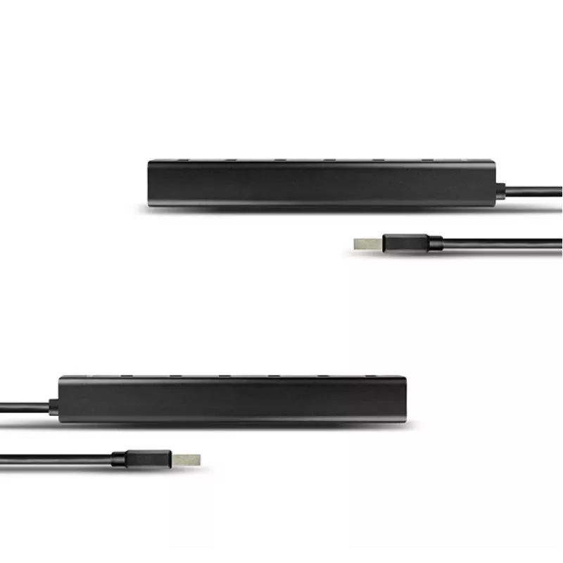Axagon HUE-SA7BP 7x USB 3.0 ALU LADEHUB μαύρο με τροφοδοτικό