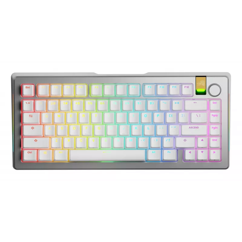 Glorious Gaming GMMK 3 PRO HE 75% Prebuilt Wireless Silver - US