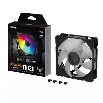 Ανεμιστήρας ASUS TUF Gaming TR120 ARGB - μεμονωμένη συσκευασία κουτί υπολογιστή 12 cm μαύρο