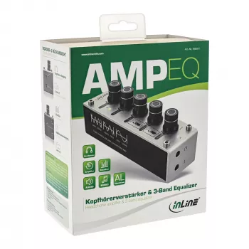 InLine AmpEQ Tri-Tone Hi-Res AUDIO Pre- & Headphone-Amp, 3,5 mm Stereo, τροφοδοσία USB