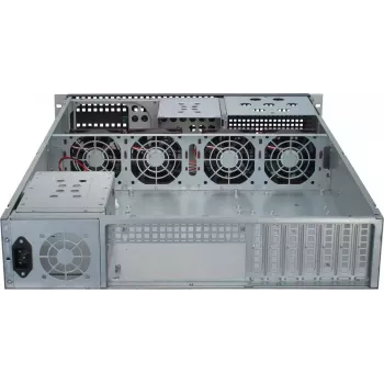 Κουτί server Inter-Tech 2U-2129N Rack μαύρο, ασημί
