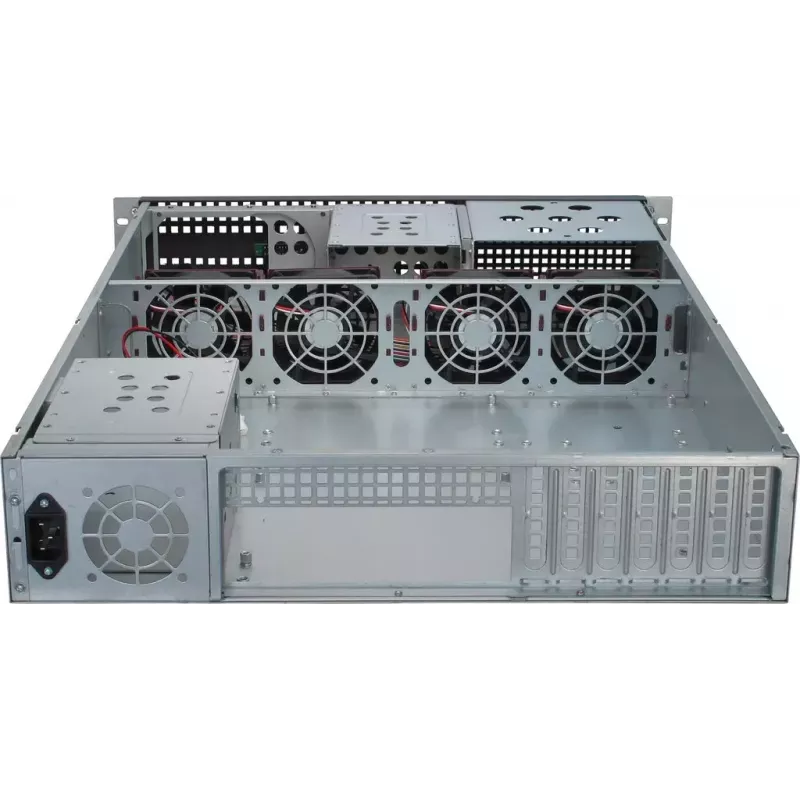 Κουτί server Inter-Tech 2U-2129N Rack μαύρο, ασημί