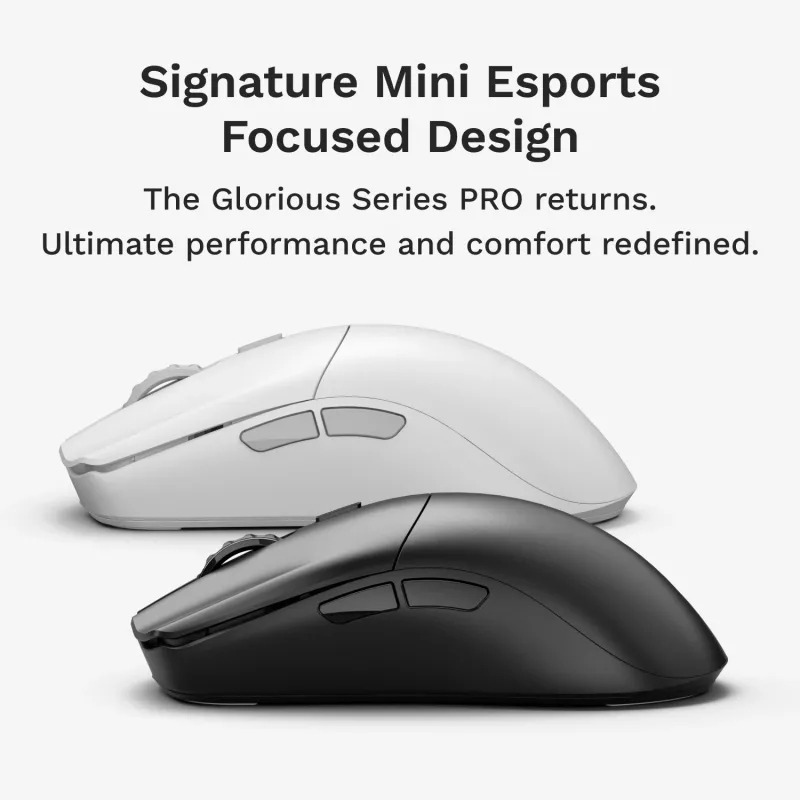 Ποντίκι gaming Glorious Glorious Series 2 PRO 4K/8K Hz ασύρματο – λευκό