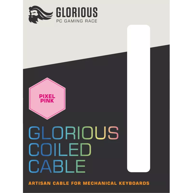 Glorious Gaming Coiled ροζ 1,37 m