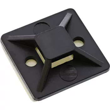 InLine βάσεις δεματικών καλωδίων αυτοκόλλητες 20x20mm μαύρο 10 τεμ., μαύρο, -20 - 85 °C, 20 mm, 20 mm, 7 g, 90 mm
