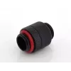 Bitspower BP-CBRG ευθύς προσαρμογέας G1/4 αρσενικό σε G1/4 αρσενικό, περιστρεφόμενος, μαύρο carbon