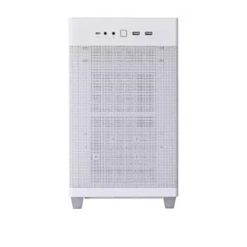 Θήκη υπολογιστή ASUS AP201 PRIME CASE TG ΛΕΥΚΟ Mini Tower — micro ATX, σκληρυμένο γυαλί, 3×3,5 ίντσες θέσεις, 1×2,5 ίντσες, USB-A×2, USB-C×1